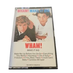 Wham! Make It Big Cassette Tape 1984 Columbia FCT 39595 George Michael 80s